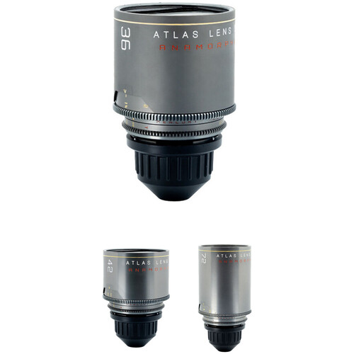 Atlas Lens Co. Mercury 3-lenskit 36/42/72mm T2.2 1.5x Anamorphic Prime Lens (PL-mount)