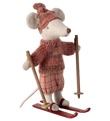 MAILEG BIG SISTER MOUSE ON SKI 