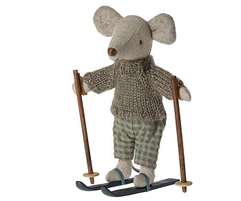MAILEG BIG BROTHER MOUSE ON SKI 