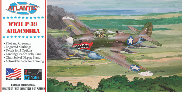 1/46 P-39 Bell Airacobra WWII Fighter