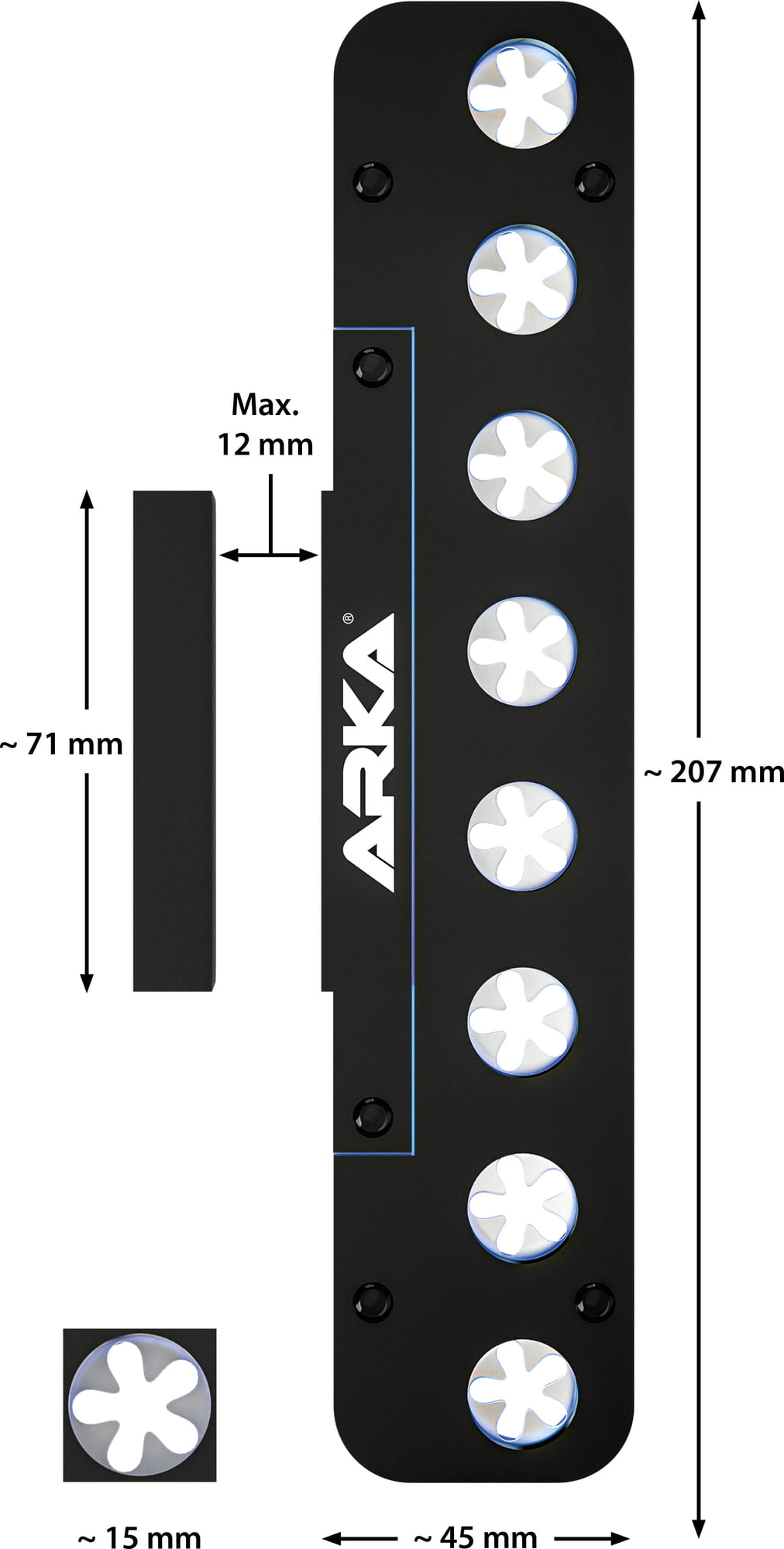 ARKA Acryl Frag Rack Deck with Magnet - 2