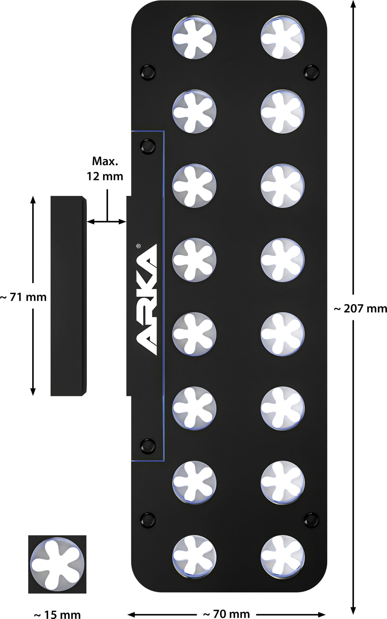 ARKA Acryl Frag Rack Deck with Magnet - 3