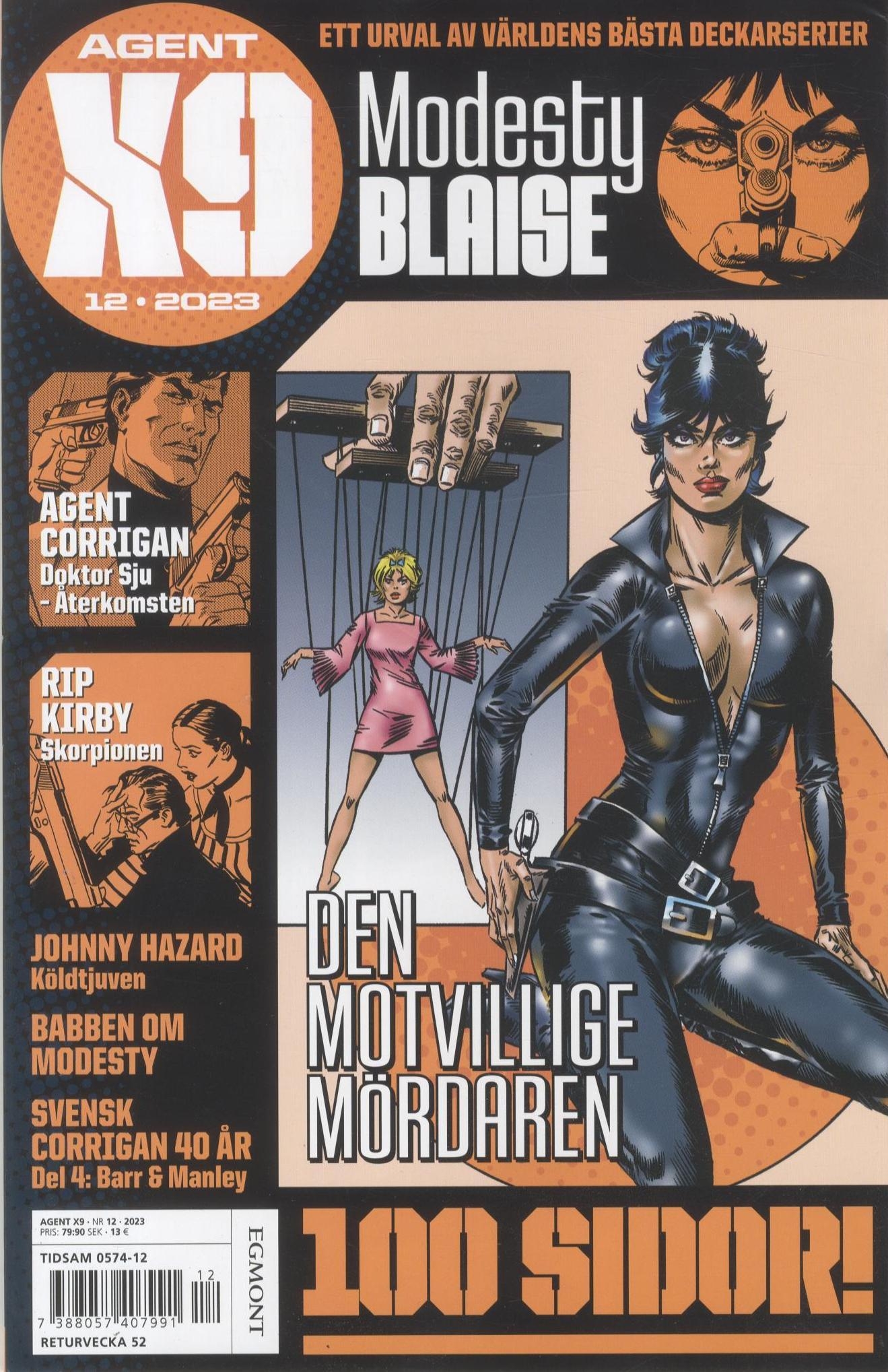 Agent X9 nr 12 2023, Modesty Blaise - Den motvillige mördaren!
