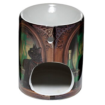 Lisa Parker Absinthe Cat Katt Aromalampa i Keramik