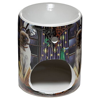 Lisa Parker Hocus Pocus Cat Katt Aromalampa i Keramik