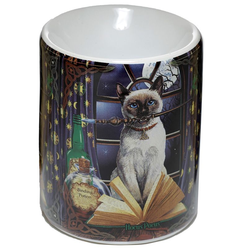 Lisa Parker Hocus Pocus Cat Katt Aromalampa i Keramik