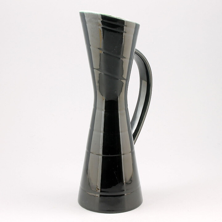 Carl-Harry Stålhane (California 1952) Black/Blue Pitcher Vase 25 cm