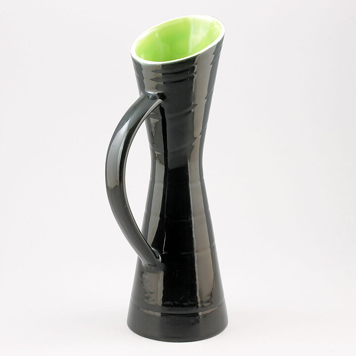 Carl-Harry Stålhane (California 1952) Black/Blue Pitcher Vase 25 cm