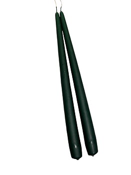 Antikljus Mörkgrön Matt 35 cm