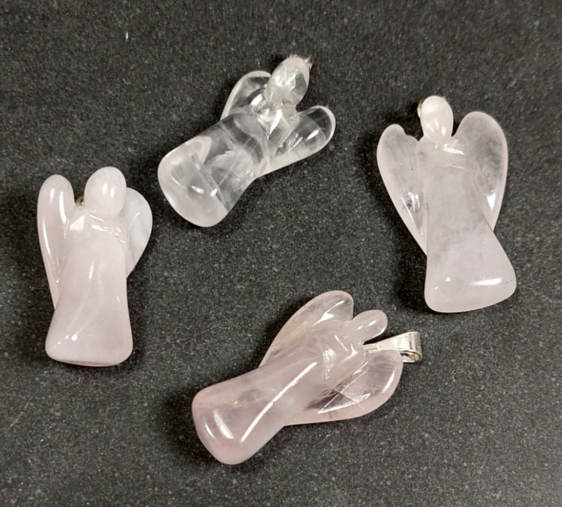 Rosenkvarts  Ängel  hänge