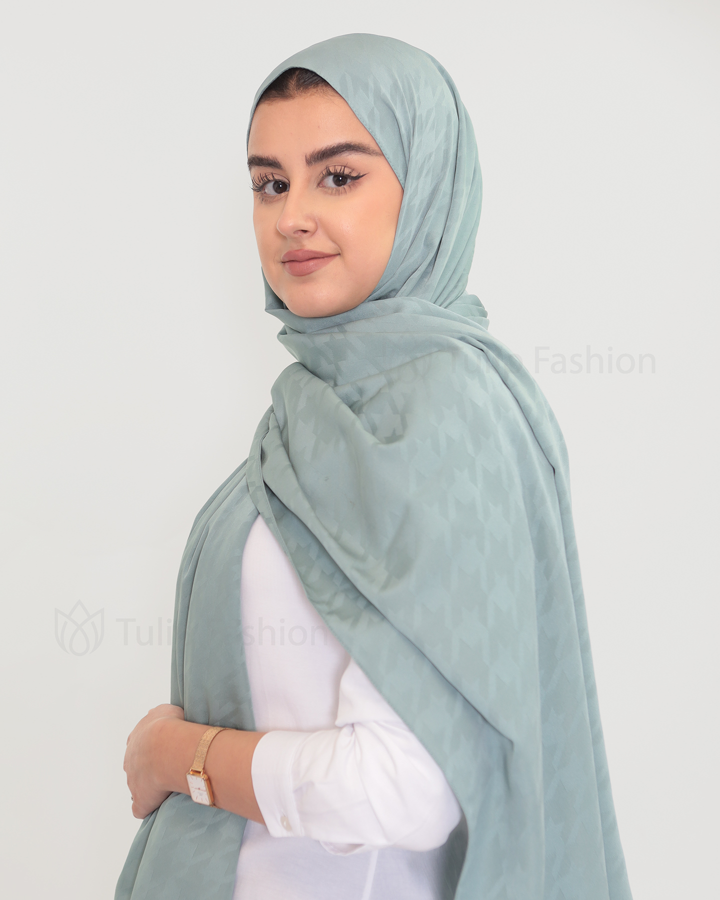 Hijab - Satin Riham - Light Green