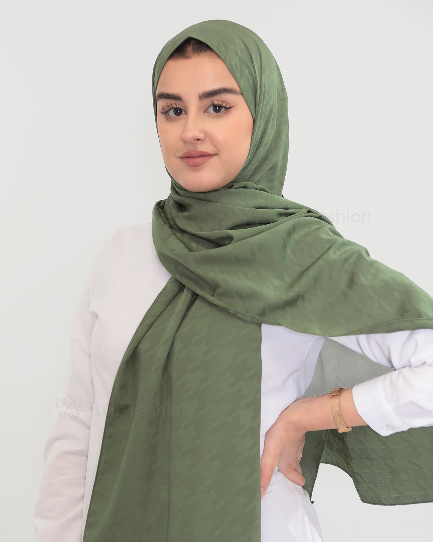 Hijab - Satin Riham - Green - 2