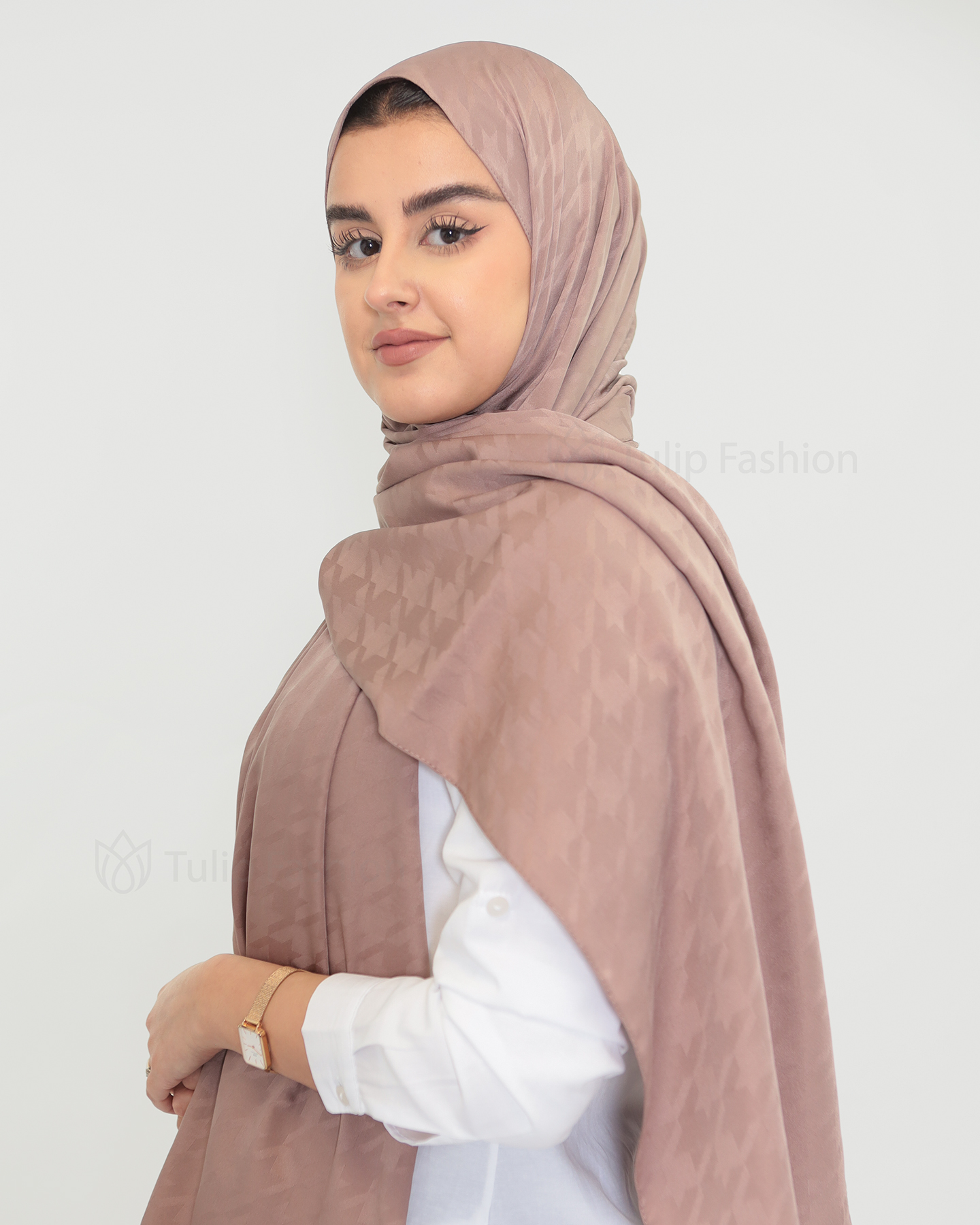Hijab - Satin Riham - Cacao Brown