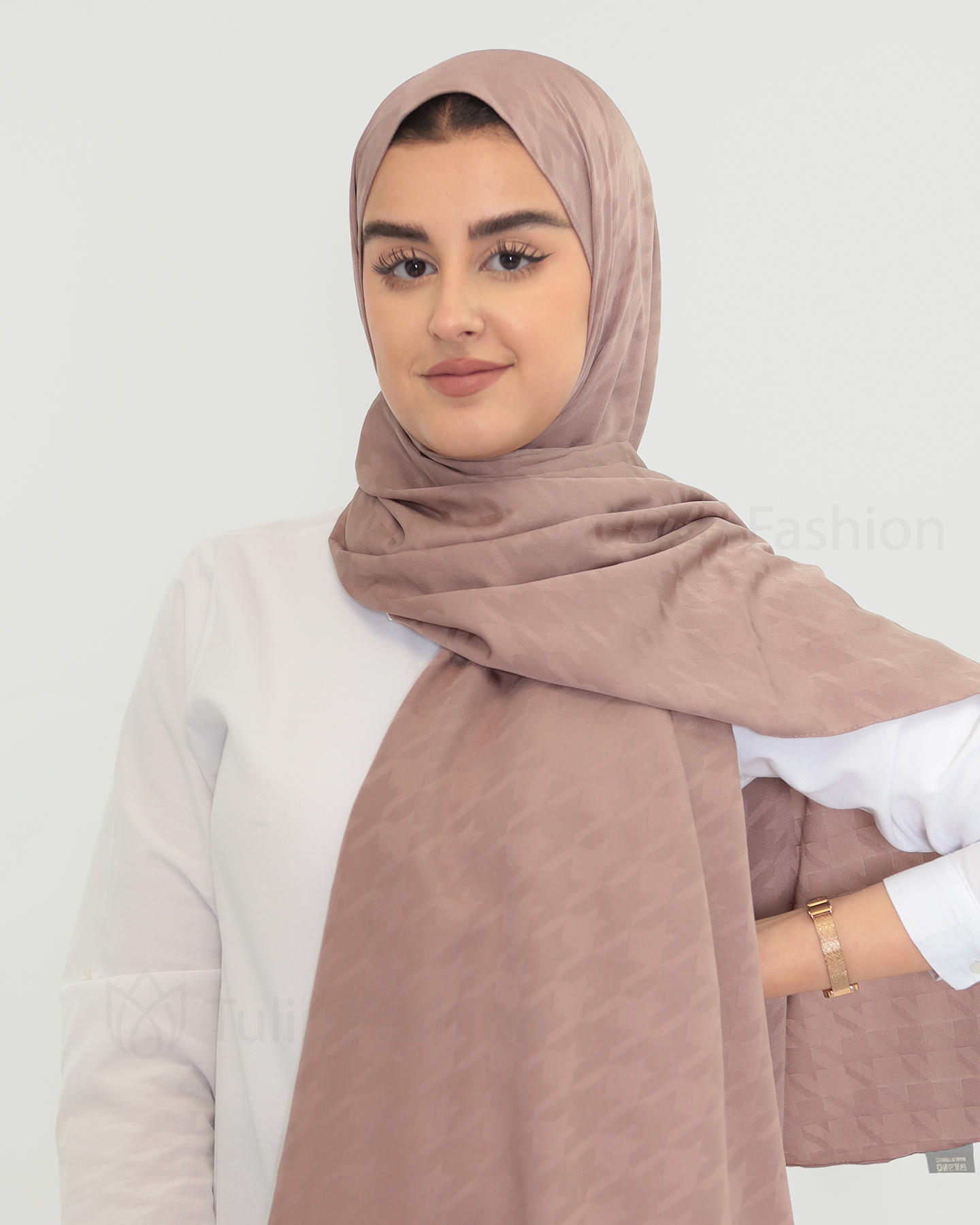 Hijab - Satin Riham - Cacao Brown - 2