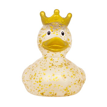 Badeand, And med krone, Glitter, guld