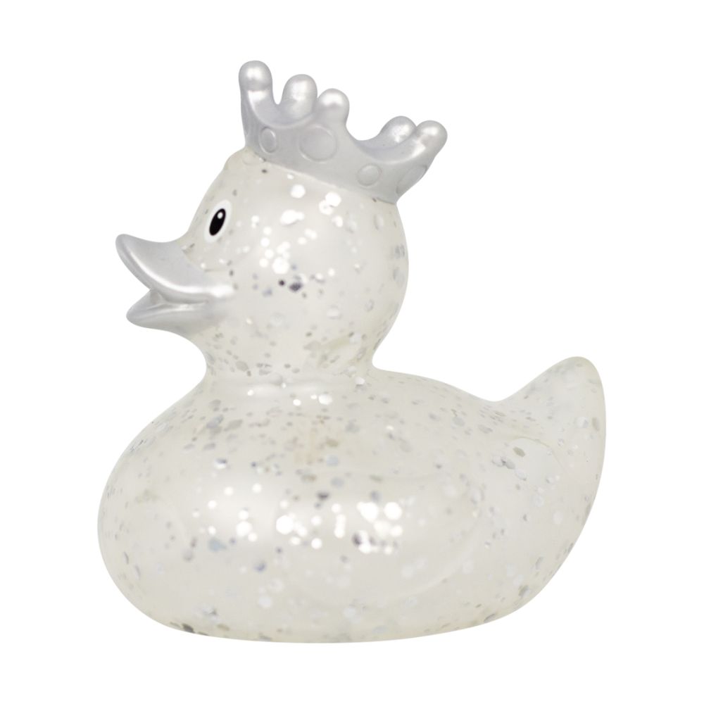 Badanka, Anka med krona, Glitter, silver - 2