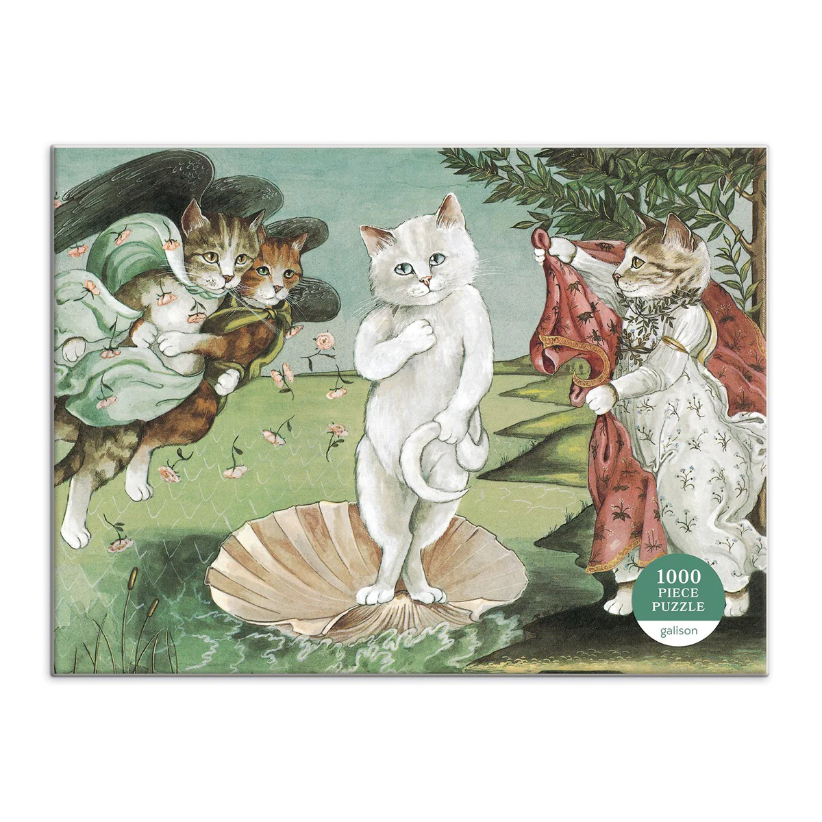 Birth of Venus Meowsterpiece of Western Art 1000 Piece Jigsaw Puzzle - 2