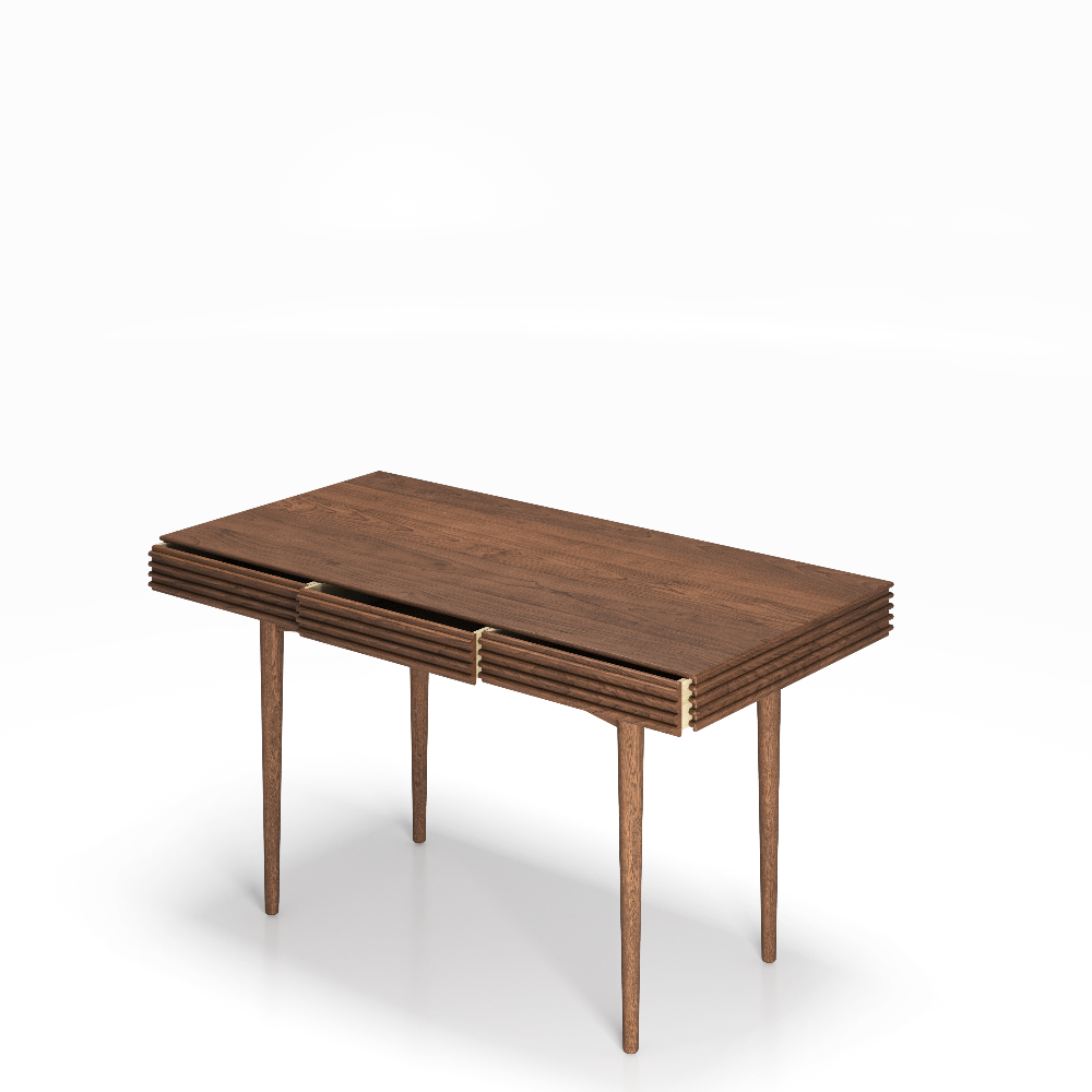 Groove skrivbord  130x65 cm -dk3 - 4