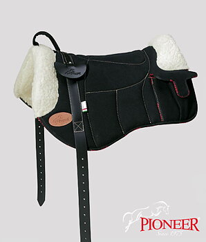Pioneer® Ridpad Barbacka i bomullscanvas & ull, svart