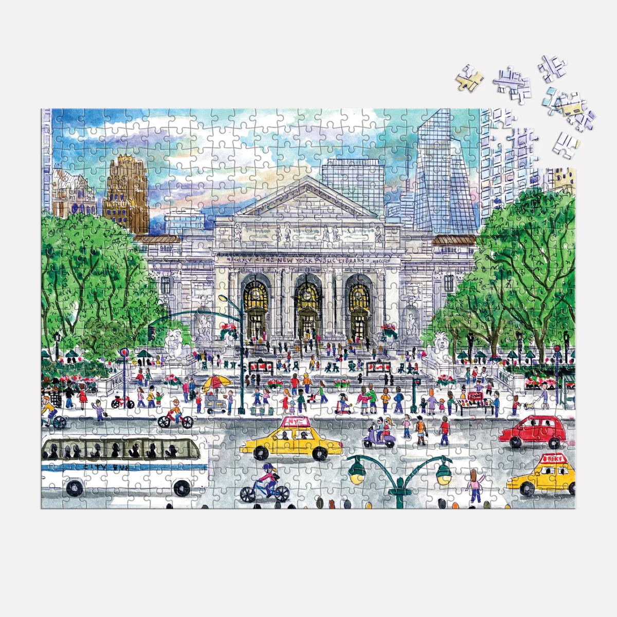 Michael Storrings Springtime at the Library 500 Piece Double-Sided Puzzle - 2