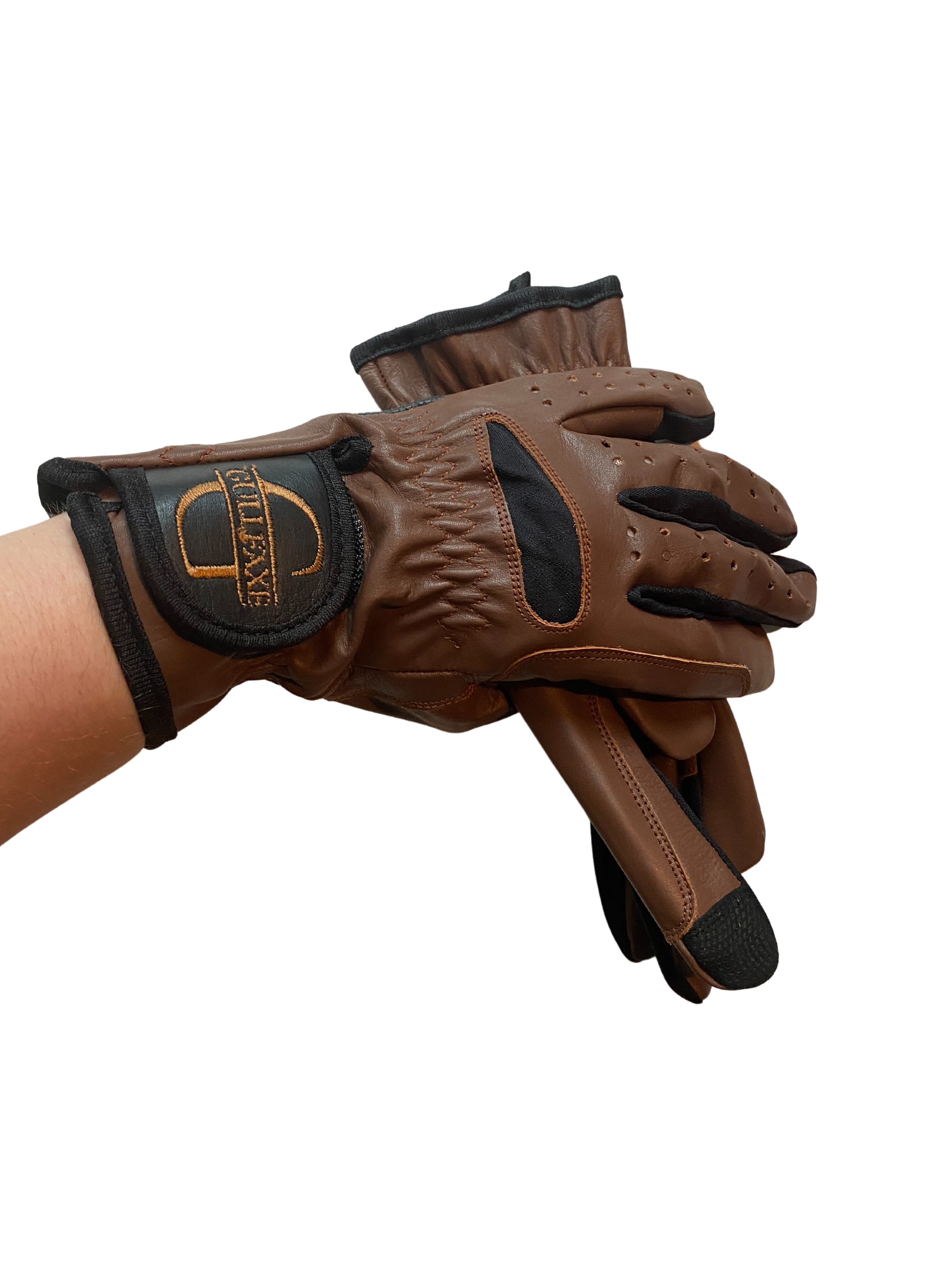 Genuine leather riding gloves - 2