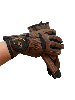 Genuine leather riding gloves
