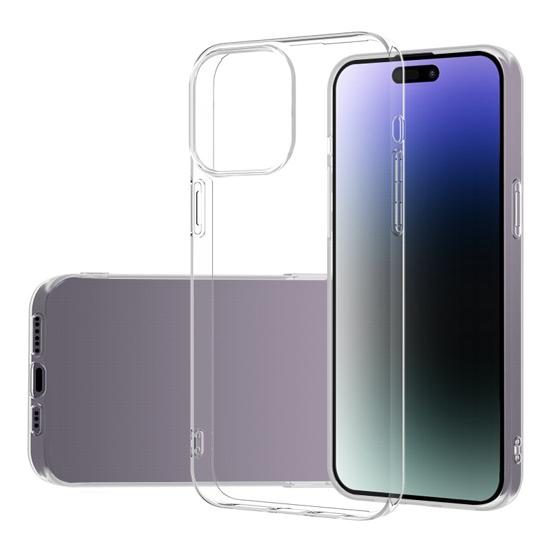 iPhone 15 - Transparent Shell + Tempered Protective Glass