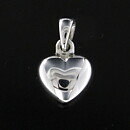 Hjärta i sterlingsilver 925, 9mm