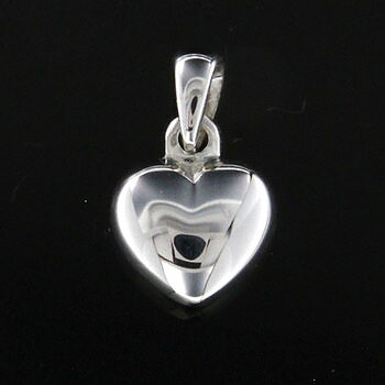 Hjärta i sterlingsilver 925, 9mm