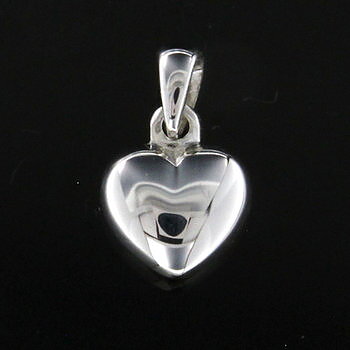 Hjärta i sterlingsilver 925, 9mm