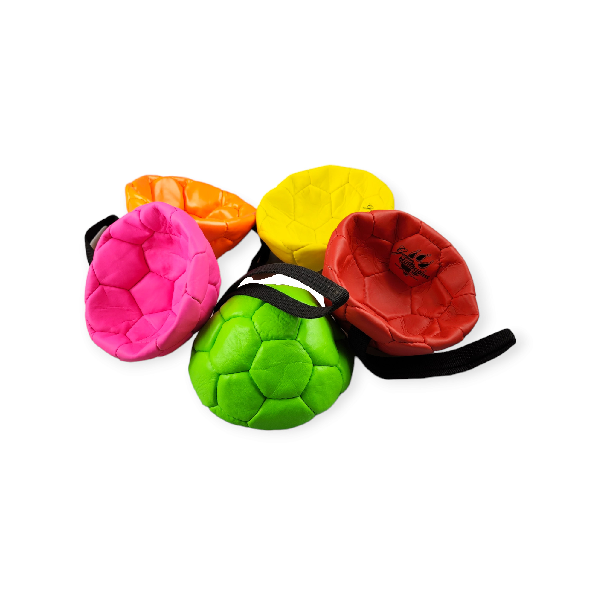 Läderboll med handtag 