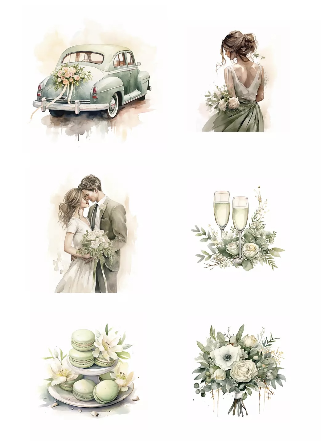 Reprint klippark A4 - Wedding Day
