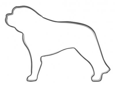 Pepparkaksform Hund Sankt Bernhard