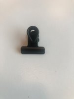 Svart klämma 22 mm, 30 st/förp