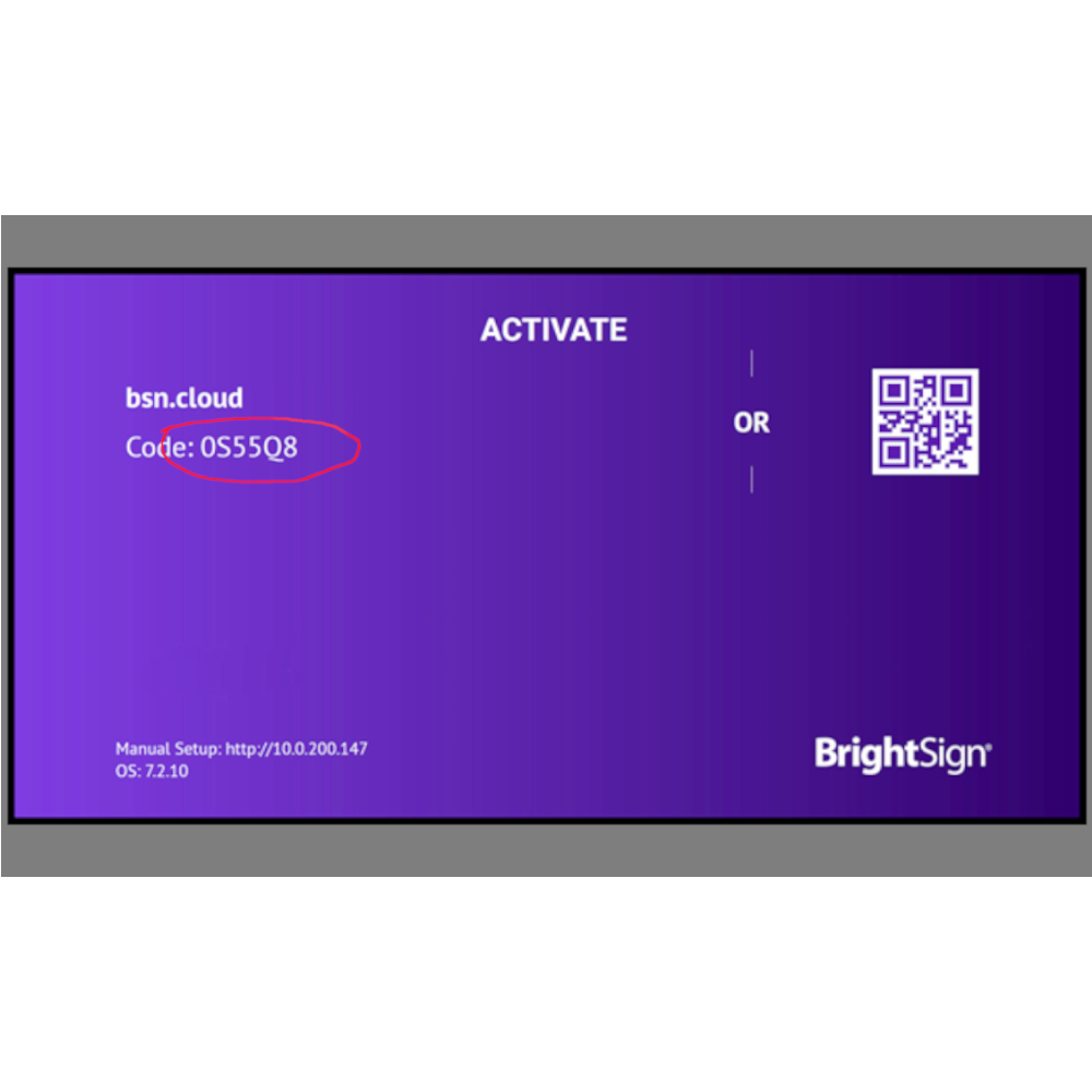 Såhär aktiverar du en Brightsignspelare