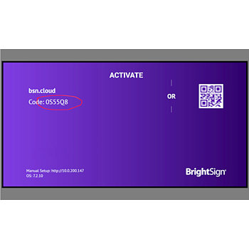 How to activate a Brightsign player