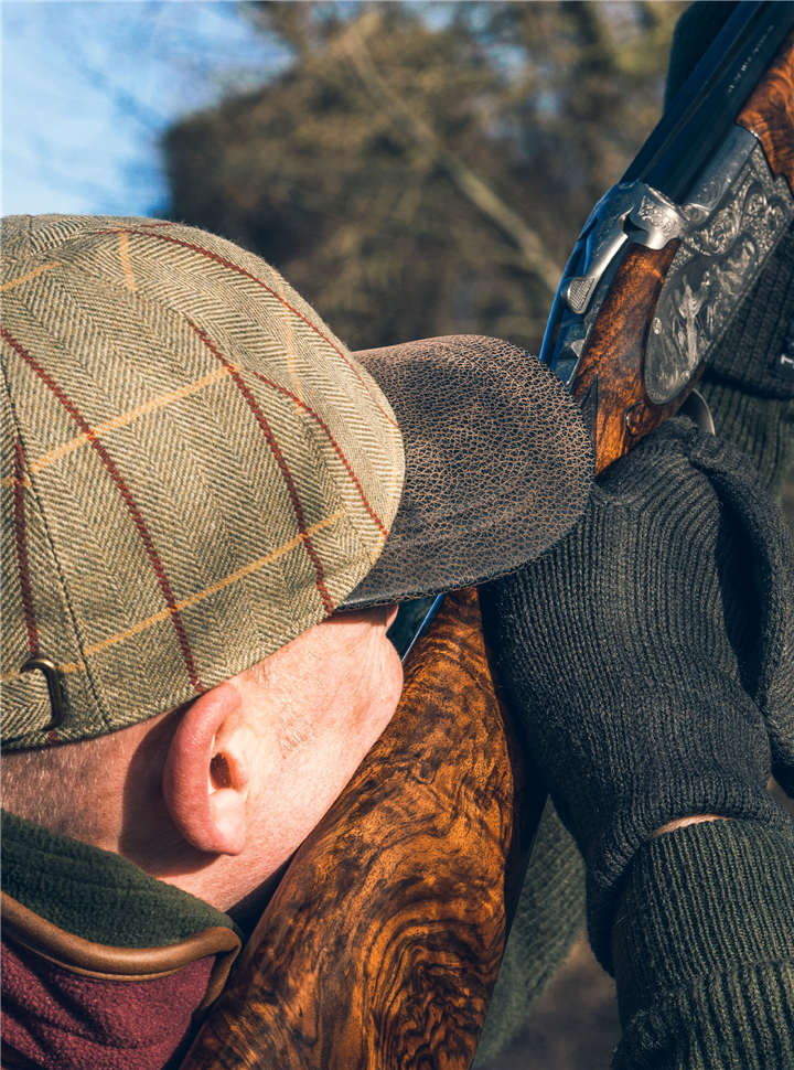 Keps i ullblandning. klassisk tweed - 8