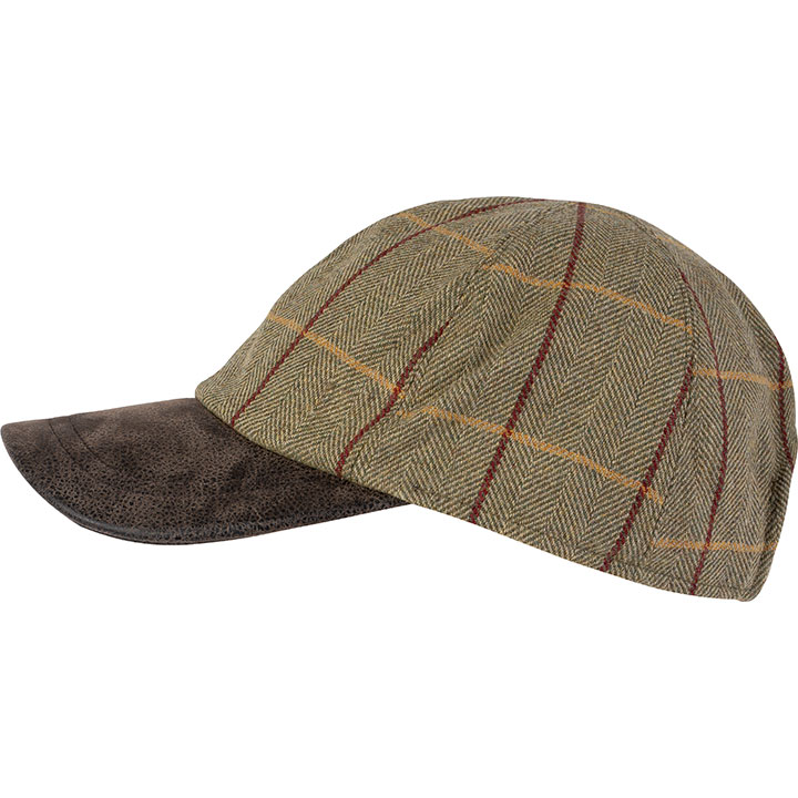 Keps i ullblandning. klassisk tweed - 4