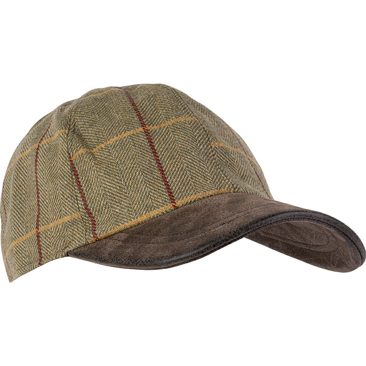 Keps i ullblandning. klassisk tweed - 2