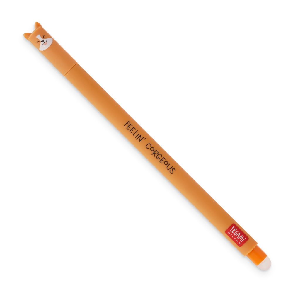 Gelpenna med utsuddbart bläck, Svart - Corgi