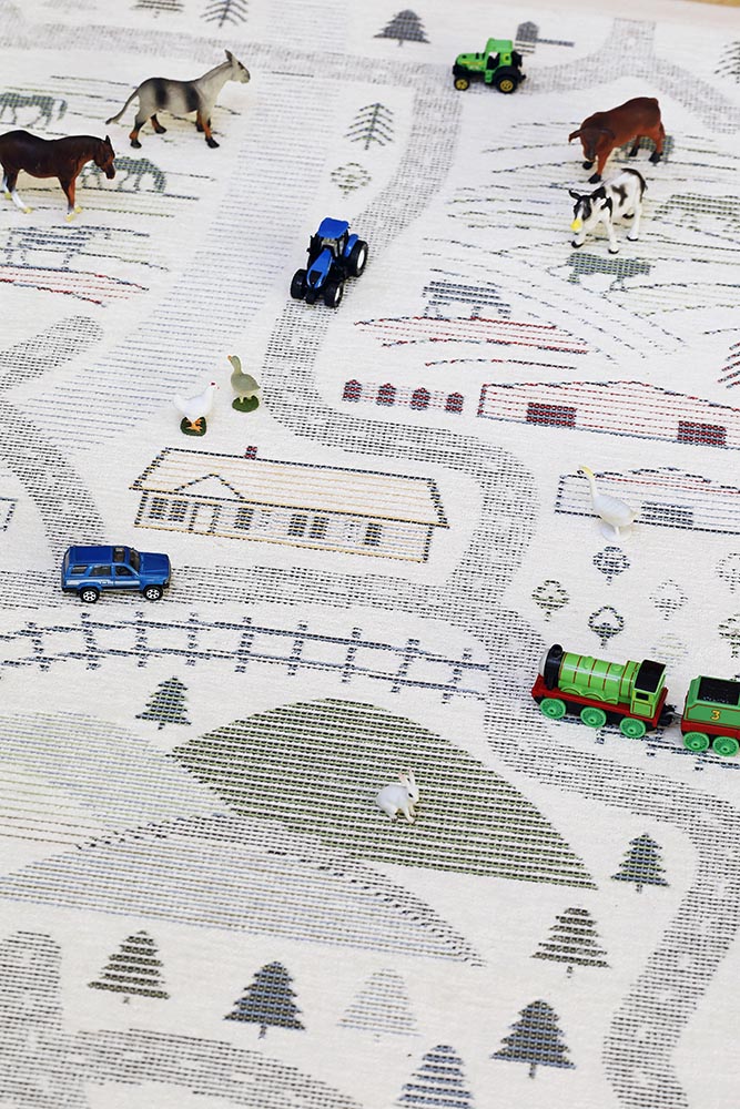 Barnmatta City/Countryside Vit 140x200cm - 5