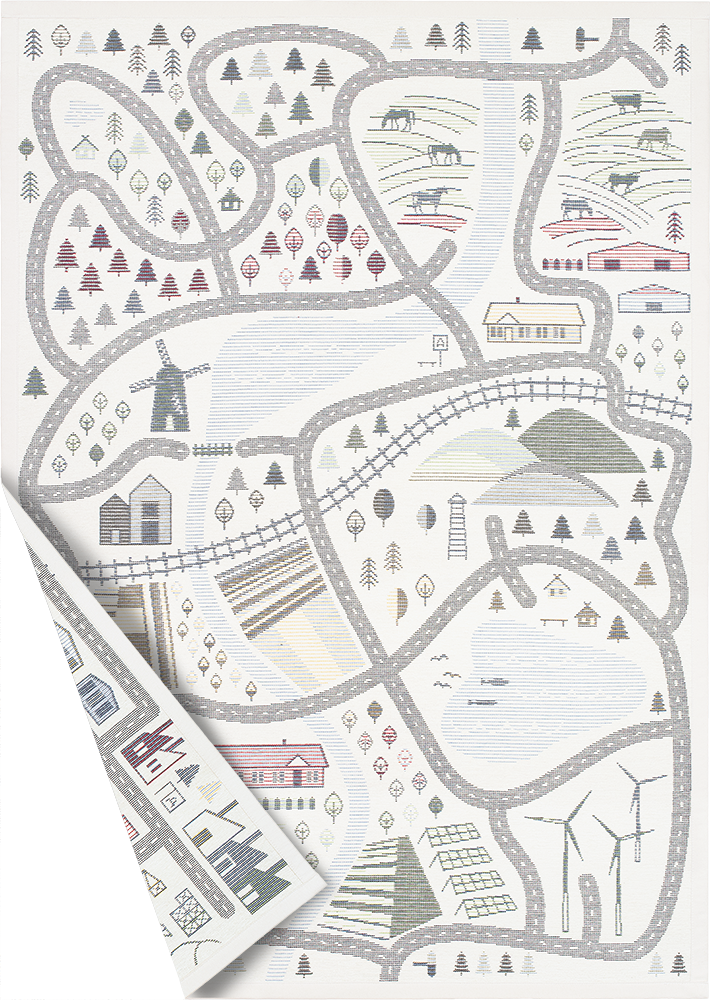 Barnmatta City/Countryside Vit 140x200cm - 4