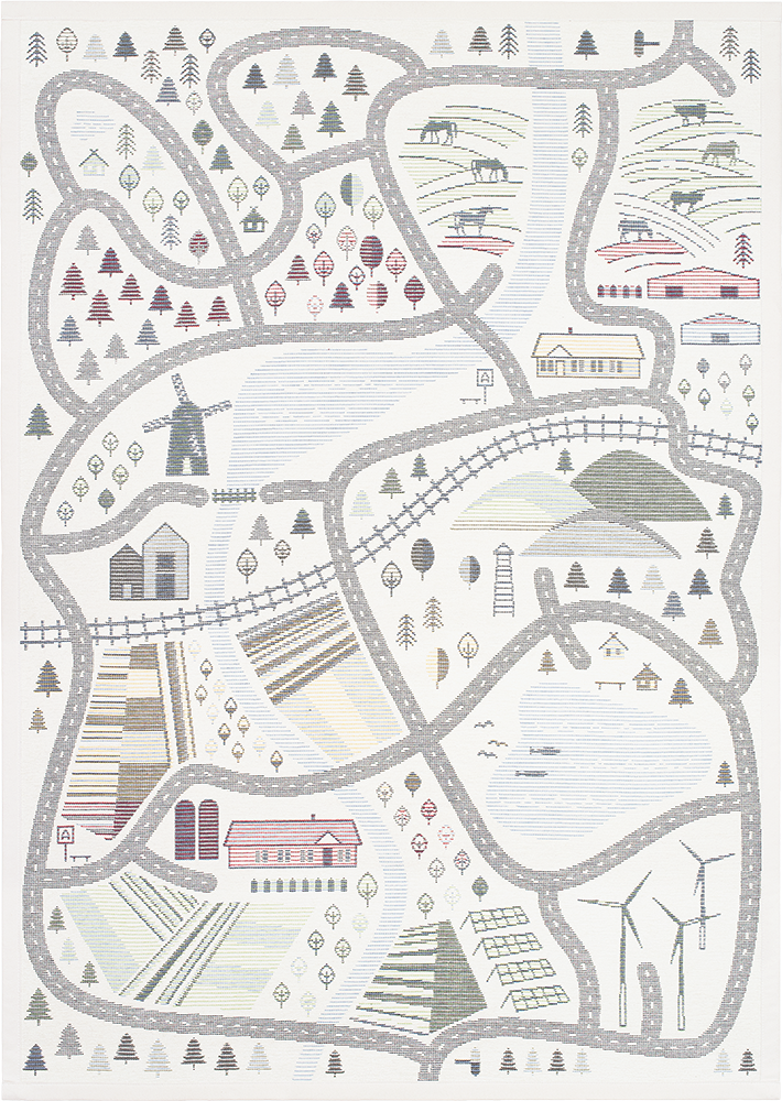 Barnmatta City/Countryside Vit 140x200cm - 3