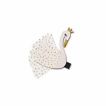 Hårclip Svan glitter