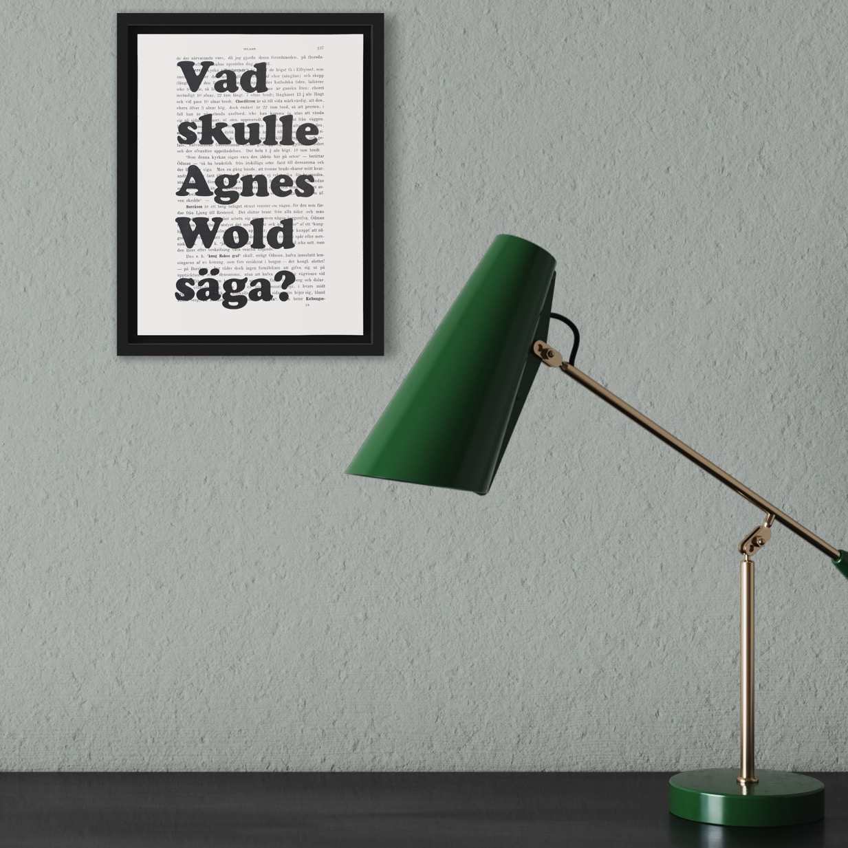 ”Vad skulle Agnes Wold säga?” - 2