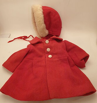 Doll's coat and cap 1930s-1940s