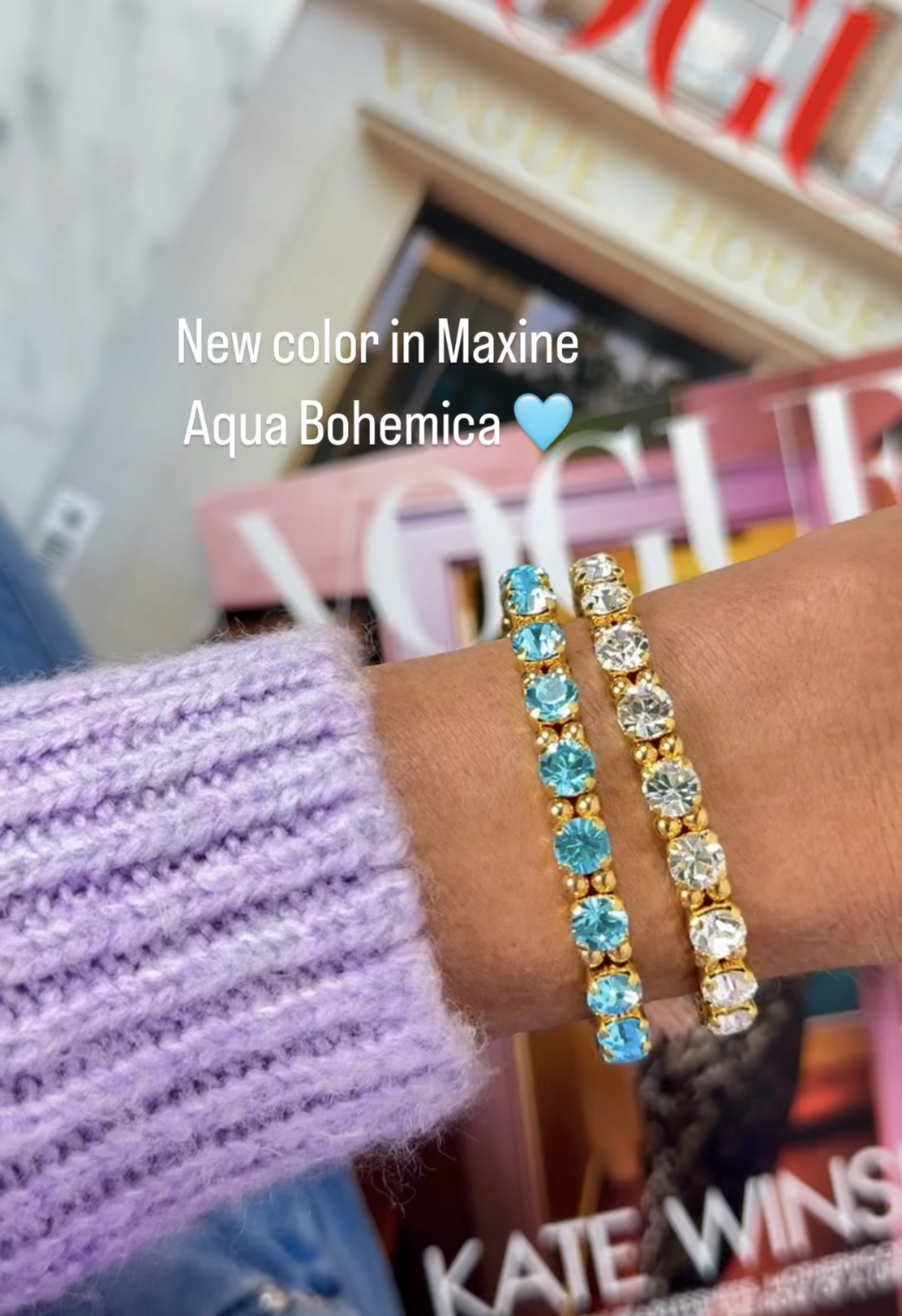 Armband Maxine Aqua Bohemica Gold - 2
