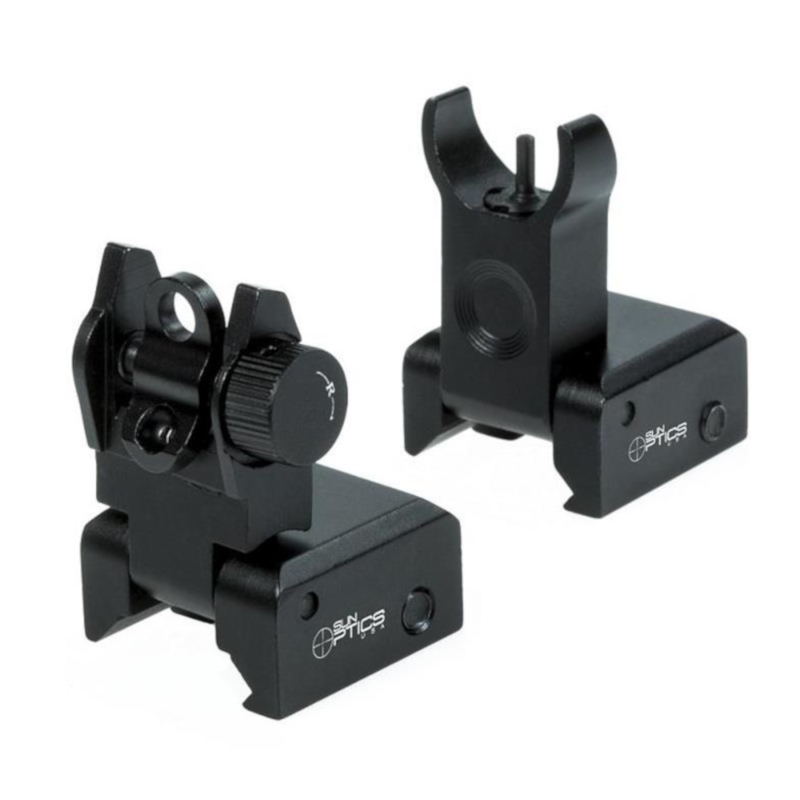 AR10/AR15 främre & bakre sikte 2st Flip Up