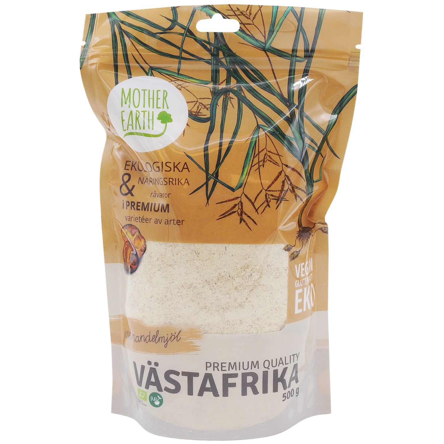 Mother Earth Jordmandelmjöl Premium RAW & EKO 500g