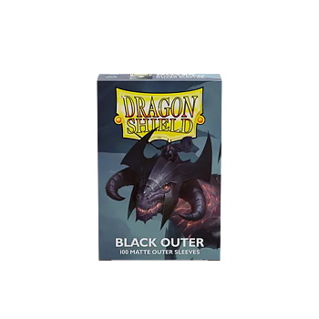 Dragon Shield: Black - Matte Outer Sleeves - Standard Size